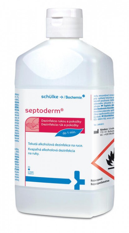 Septoderm desinfekce pokožky 500ml | Čistící, dezinf.prostř., dezodoranty - Dezi. přípravky Septoderm desinfekce pokožky 500ml | Čistící, dezinf.prostř., dezodoranty - Dezi. přípravky